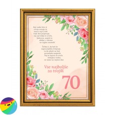 Voščilo za 70 let - Vrtnice Voščilo za 70 let - Vrtnice